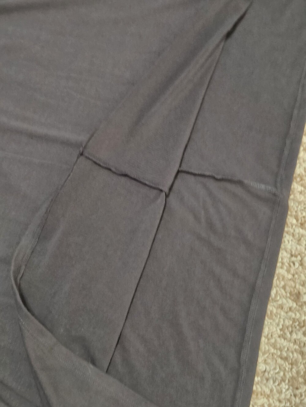 Classic Charcoal Grey Zenana V-Neck Short Sleeve Maxi Dress--Small - Picture 3 of 8